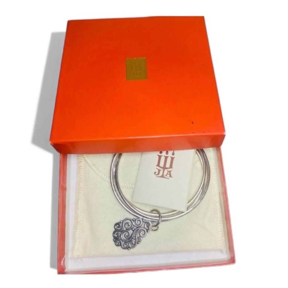 Rare & Vintage James Avery Sterling Silver 3 Linked Sorrento Bangle Bracelets